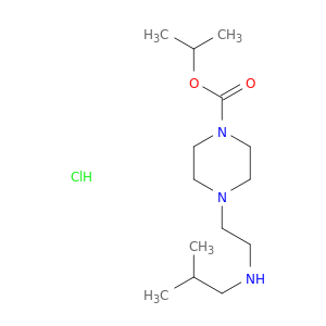 1-Piperazinecarboxylicacid, 4-[2-[(2-methylpropyl)amino]ethyl]-, 1-methylethyl ester, hydrochloride(1:1)