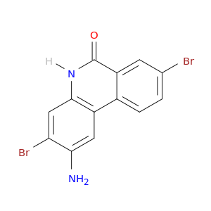 6(5H)-Phenanthridinone,2-amino-3,8-dibromo-