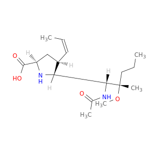 D-Proline, 5-((1R,2S)-1-(acetylamino)-2-methoxy-2-methylpentyl)-4-(1Z)-1-propenyl-, (4S,5R)-