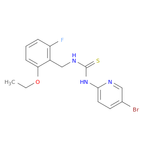 Thiourea, N-(5-bromo-2-pyridinyl)-N'-[(2-ethoxy-6-fluorophenyl)methyl]-