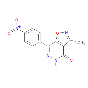 Isoxazolo[4,5-d]pyridazin-4(5H)-one, 3-methyl-7-(4-nitrophenyl)-