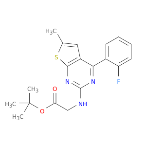 tert-Butyl 2-((4-(2-fluorophenyl)-6-methylthieno[2,3-d]pyrimidin-2-yl)amino)acetate
