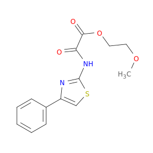 2-METHOXYETHYL N-(4-PHENYLTHIAZOL-2-YL)OXAMATE