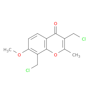 4H-1-Benzopyran-4-one, 3,8-bis(chloromethyl)-7-methoxy-2-methyl-