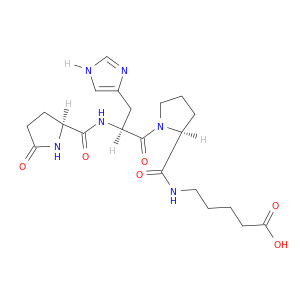L-Prolinamide, 5-oxo-L-prolyl-L-histidyl-N-(4-carboxybutyl)-