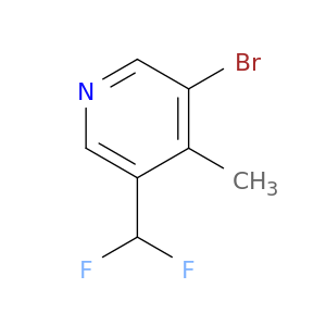 3-Bromo-5-(difluoromethyl)-4-methylpyridine