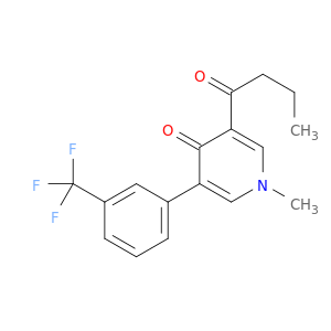 3-BUTANOYL-1-METHYL-5-[3-(TRIFLUOROMETHYL)PHENYL]PYRIDIN-4-ONE