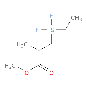 Propanoic acid, 3-(ethyldifluorosilyl)-2-methyl-, methyl ester