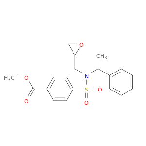 methyl 4-[(oxiran-2-ylmethyl)(1-phenylethyl)sulfamoyl]benzoate