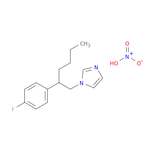 1H-Imidazole, 1-[2-(4-fluorophenyl)hexyl]-, mononitrate