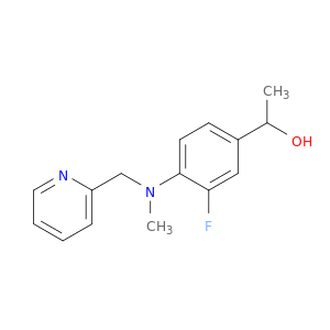 1-{3-Fluoro-4-[methyl(pyridin-2-ylmethyl)amino]phenyl}ethan-1-ol
