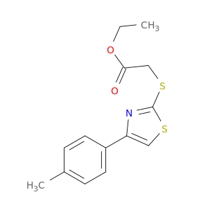 Acetic acid, [[4-(4-methylphenyl)-2-thiazolyl]thio]-, ethyl ester