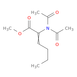 2-Hexenoic acid, 2-(diacetylamino)-, methyl ester