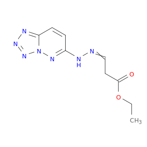 Propanoic acid, 3-(tetrazolo[1,5-b]pyridazin-6-ylhydrazono)-, ethyl ester