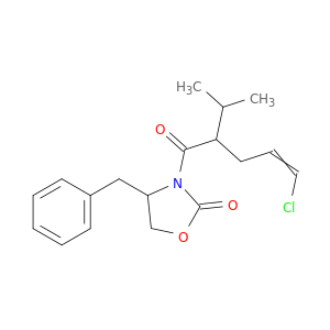 4-BENZYL-3-(5-CHLORO-2-ISOPROPYL-PENT-4-ENOYL)-OXAZOLIDIN-2-ONE