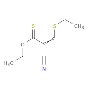 2-Propenethioic acid, 2-cyano-3-(ethylthio)-, O-ethyl ester