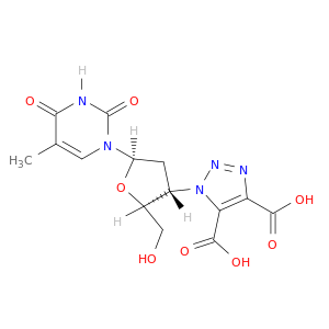 Thymidine,3'-deoxy-3'-(4,5-dicarboxy-1H-1,2,3-triazol-1-yl)- (9CI)