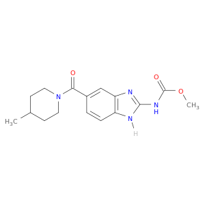 Carbamic acid,[5-[(4-methyl-1-piperidinyl)carbonyl]-1H-benzimidazol-2-yl]-, methyl ester(9CI)