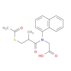 Glycine, N-[3-(acetylthio)-2-methyl-1-oxopropyl]-N-1-naphthalenyl-