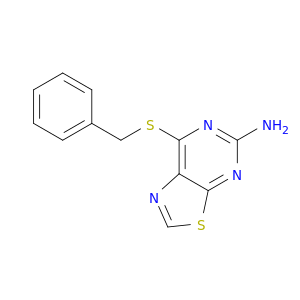 Thiazolo[5,4-d]pyrimidin-5-amine,7-[(phenylmethyl)thio]-