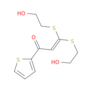 2-Propen-1-one, 3,3-bis[(2-hydroxyethyl)thio]-1-(2-thienyl)-