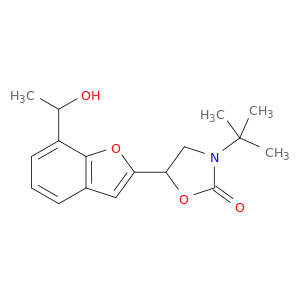 3-(TERT-BUTYL)-5-[7-(1-HYDROXYETHYL)-2-BENZOFURANYL]-2-OXAZOLIDINONE