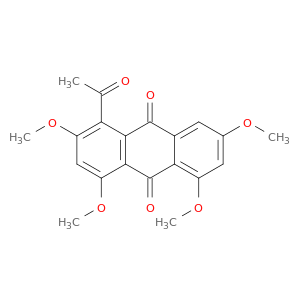 9,10-Anthracenedione, 1-acetyl-2,4,5,7-tetramethoxy-