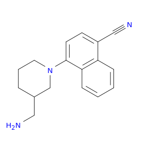 1-Naphthalenecarbonitrile, 4-[3-(aminomethyl)-1-piperidinyl]-