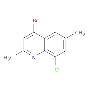 喹啉,4-溴-8-氯-2,6-二甲基-
