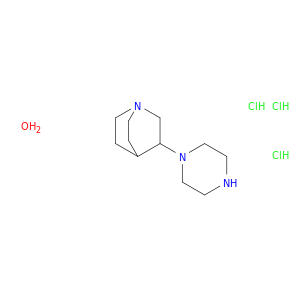 3-(1-piperazinyl)quinuclidine trihydrochloride hydrate