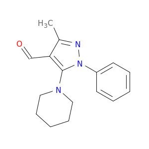 3-Methyl-1-phenyl-5-(piperidin-1-yl)-1H-pyrazole-4-carbaldehyde