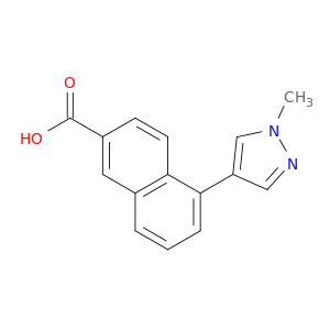 2-Naphthalenecarboxylic acid, 5-(1-methyl-1H-pyrazol-4-yl)-
