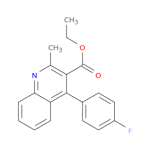 3-Quinolinecarboxylic acid, 4-(4-fluorophenyl)-2-methyl-, ethyl ester