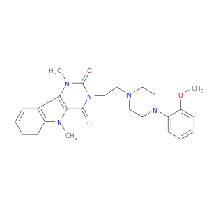 3-[2-[4-(2-METHOXYPHENYL)PIPERAZIN-1-YL]ETHYL]-1,5-DIMETHYLPYRIMIDO[5,4-B]INDOLE-2,4-DIONE