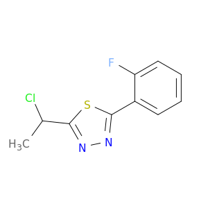 2-(1-chloroethyl)-5-(2-fluorophenyl)-1,3,4-thiadiazole