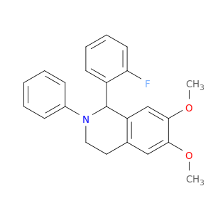 6,7-DIMETHOXY-1-(2-FLUOROPHENYL)-2-PHENYL-1,2,3,4-TETRAHYDROISOQUINOLINE