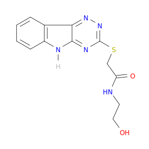 Acetamide, N-(2-hydroxyethyl)-2-(2H-1,2,4-triazino[5,6-b]indol-3-ylthio)-