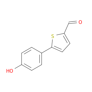 2-Thiophenecarboxaldehyde, 5-(4-hydroxyphenyl)-