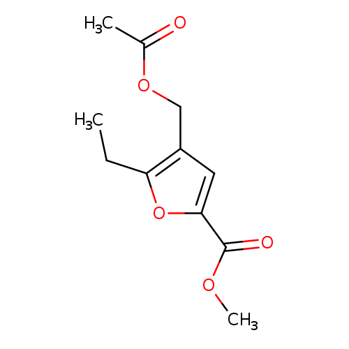2-Furancarboxylic acid, 4-[(acetyloxy)methyl]-5-ethyl-, methyl ester