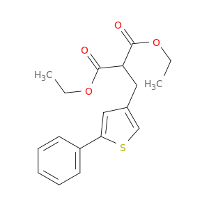 Propanedioic acid, [(5-phenyl-3-thienyl)methyl]-, diethyl ester
