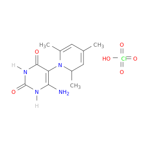 6-AMINO-5-(2,4,6-TRIMETHYLPYRIDIN-1-YL)-1H-PYRIMIDINE-2,4-DIONE PERCHL ORATE