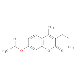 2H-1-Benzopyran-2-one, 7-(acetyloxy)-4-methyl-3-propyl-