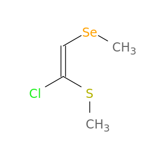 Ethene, 1-chloro-2-(methylseleno)-1-(methylthio)-, (E)-
