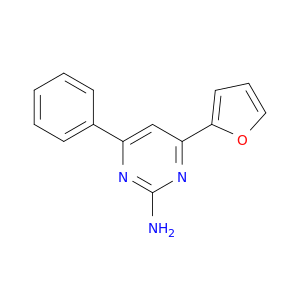 2-Pyrimidinamine, 4-(2-furanyl)-6-phenyl-