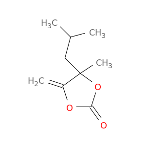 1,3-Dioxolan-2-one, 4-methyl-5-methylene-4-(2-methylpropyl)-