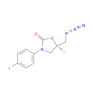 2-Oxazolidinone, 5-(azidomethyl)-3-(4-iodophenyl)-, (5R)-