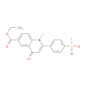 ethyl 2-[4-(fluorosulfonyl)phenyl]-4-oxo-1,4-dihydroquinoline-6-carboxylate