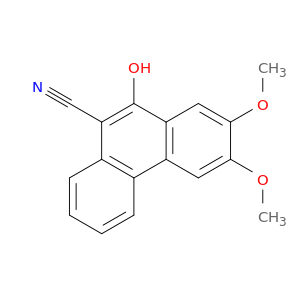 9-Phenanthrenecarbonitrile, 10-hydroxy-2,3-dimethoxy-
