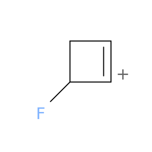 Cyclobutenylium, 4-fluoro-