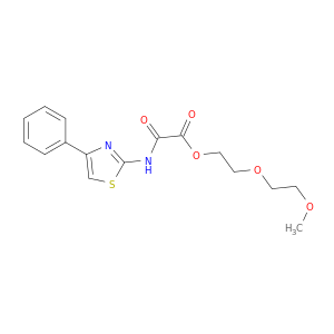2-(2-METHOXYETHOXY)ETHYL OXO((4-PHENYL-THIAZOL-2-YL)AMINO)ACETATE